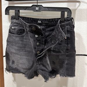 Zara Black Shorts Size US 4